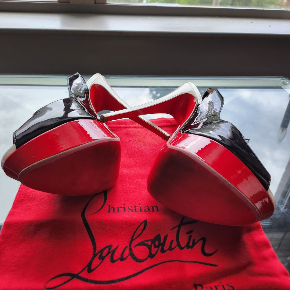 Christian Louboutin Black and Red Heels